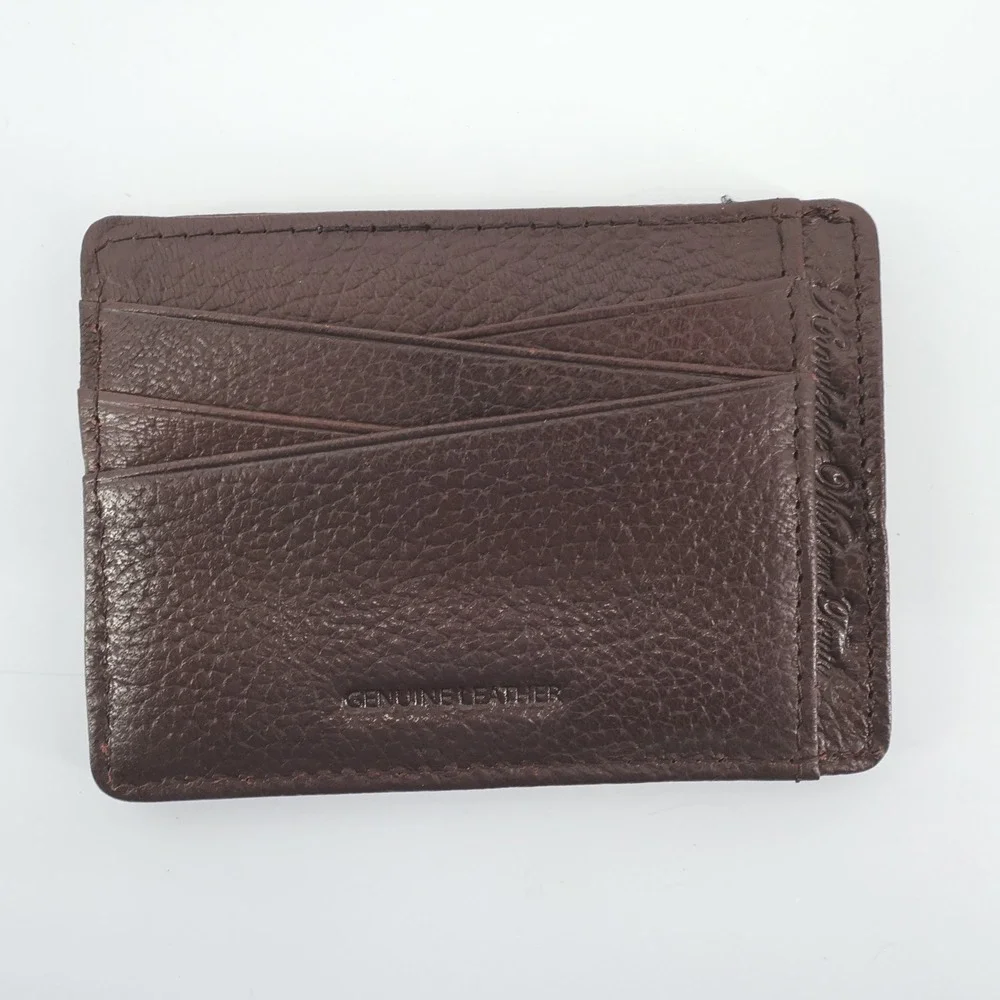 NEW Robert Graham Arvo Brown Leather RFID Card‎ Case Wallet RG204278